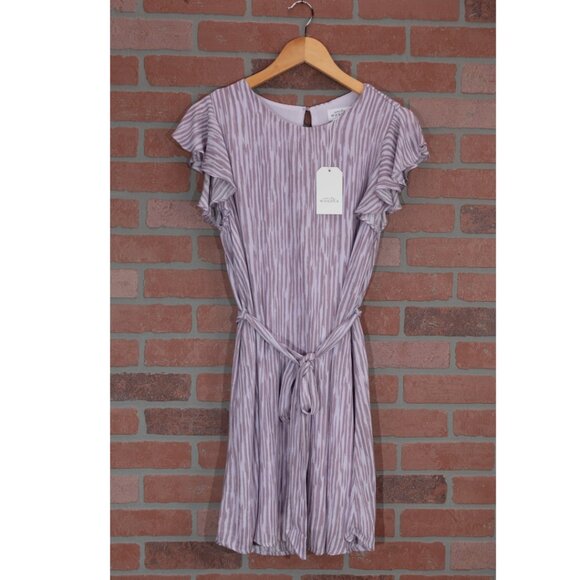 NWT - Purple Flutter Sleeve Dress - Size Small - Picture 10 of 13